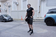 Underdog - Γκρί/Μαύρο Σορτς Κάργκο Μαζί Με Ζώνη