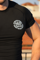 Underdog 54:17 Compression - Black | White T-Shirt