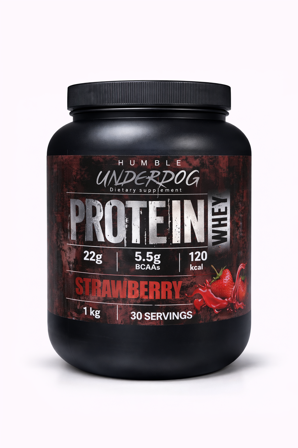 Humble Underdogs Whey Protein Strawberry 1kg — 22g Protein | Ελλάδα
