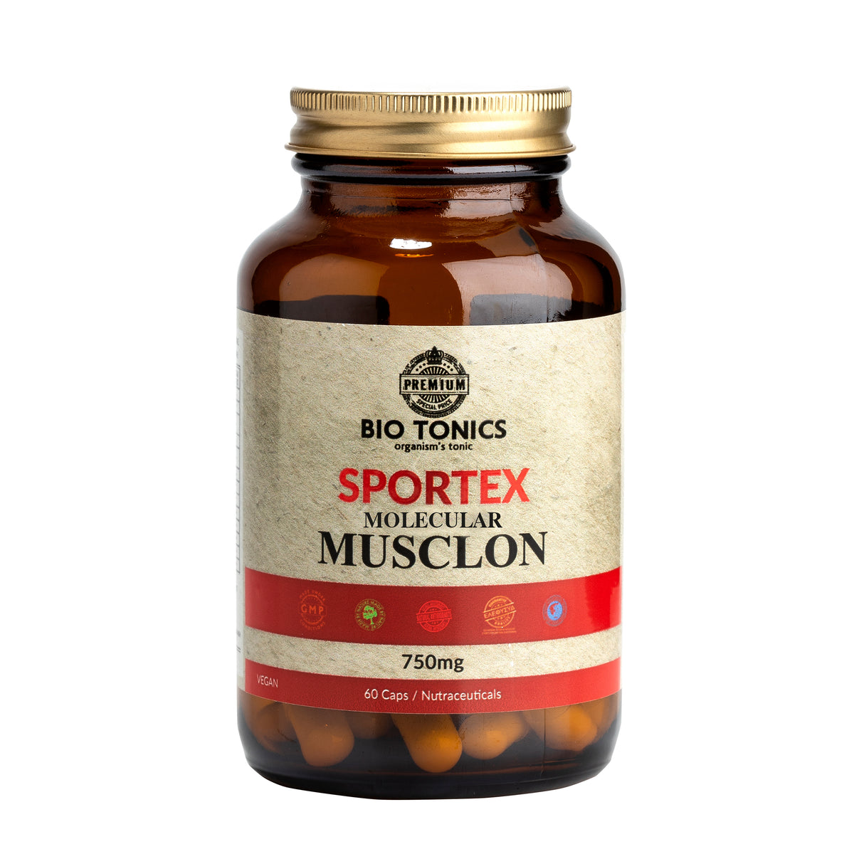 Sportex Musclon 750mg 60 Vegan Capsules | Biotonics
