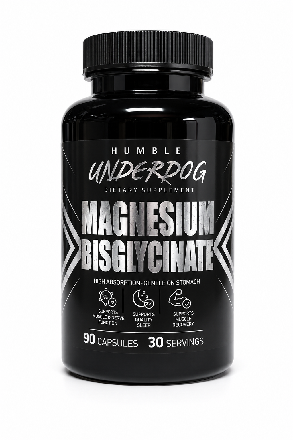 Underdog Magnesium Bisglycinate — High Absorption | 90 Caps