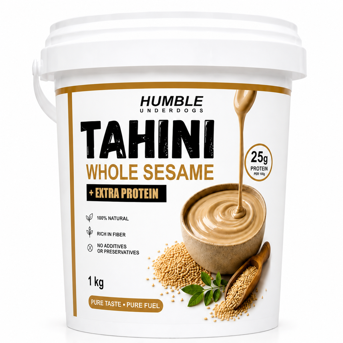 Underdog Ταχίνι Ολικής Άλεσης + Επιπλέον Πρωτεΐνη | 1kg