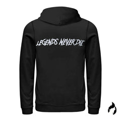 Legends Never Die - Black Hoodie "In Memorial of the Biggest Underdog" - HumbleUnderdogs