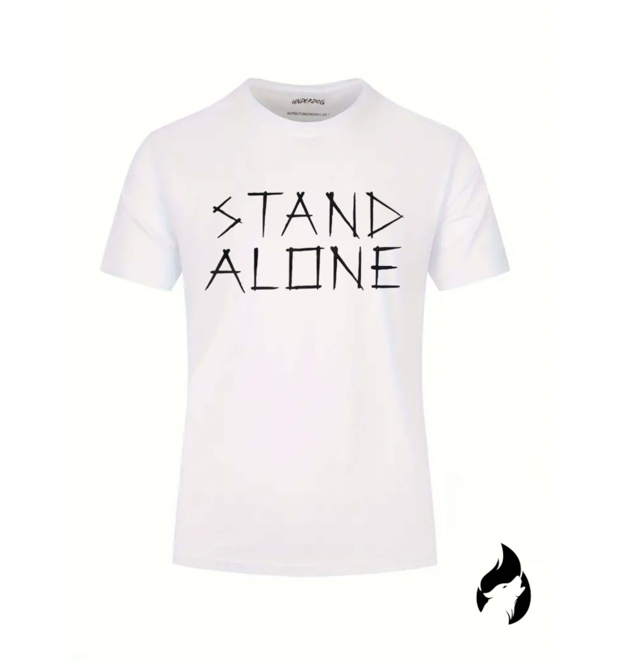 Stand Alone - Black | White T-Shirt "The Original" - HumbleUnderdogs