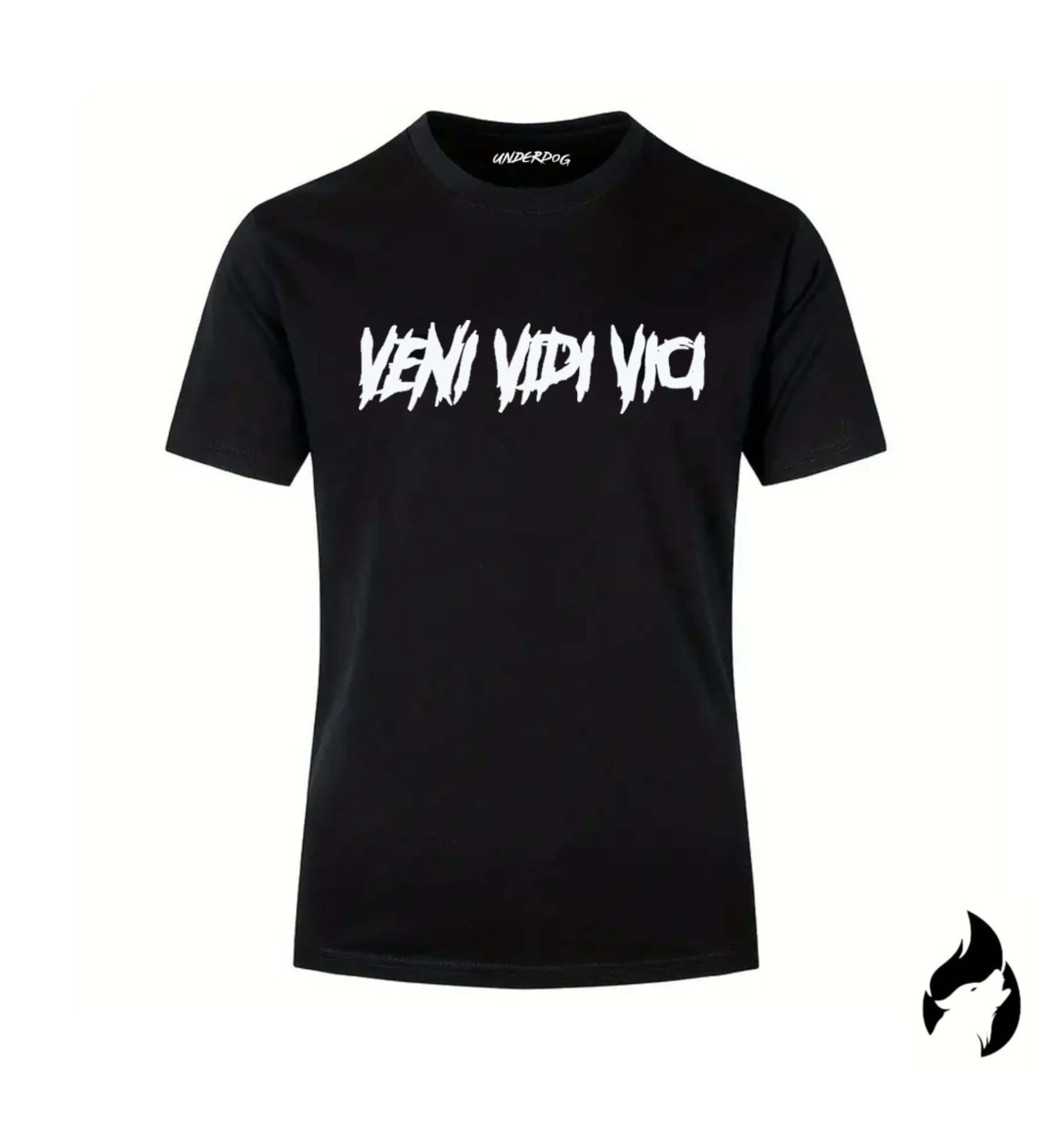 Veni Vidi Vici - Black | White T-Shirt - HumbleUnderdogs