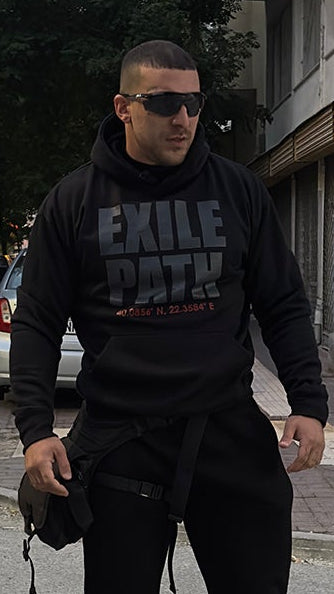 Exile Path - Μαύρο Φούτερ