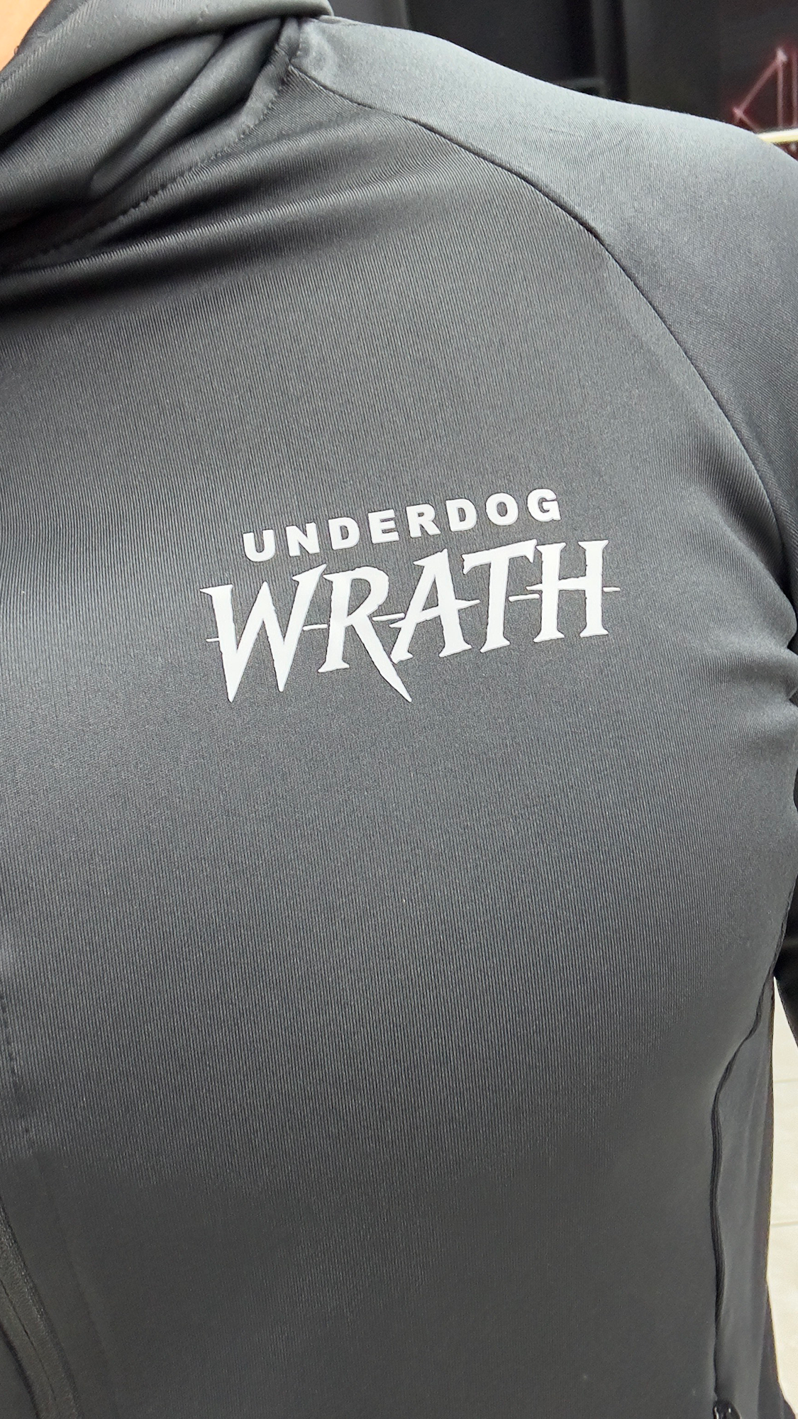 Underdogs Wrath - Μαύρη Ζακέτα με Κουκούλα