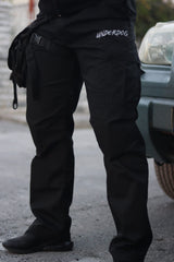 Underdog - Black Cargo Pant With Belt - HumbleUnderdogs