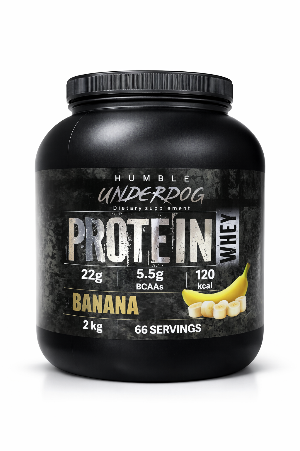 Humble Underdogs Whey Protein Banana 2kg — 22g Protein | Ελλάδα