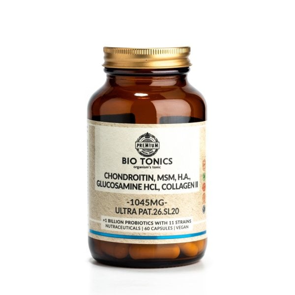 Chondroitin - MSM - H.A. - Glucosamine - HCL - Collagen II 1045mg 60 Vegan Capsules | Biotonics - HumbleUnderdogs