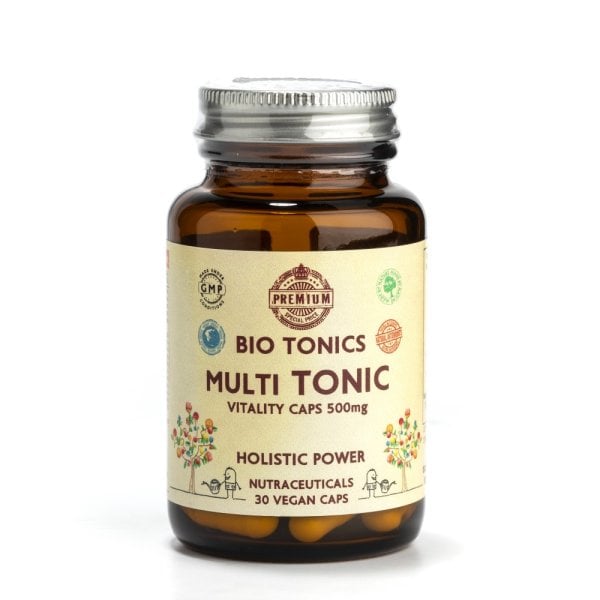 Premium Multi Tonic Multivitamin For Hair Nails & Pail Skin 500mg 30 Vegan Capsules | Biotonics - HumbleUnderdogs