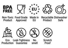 Protein Shaker Bottle 700ml | Black Plastic | BPA-Free | HumbleUnderdogs