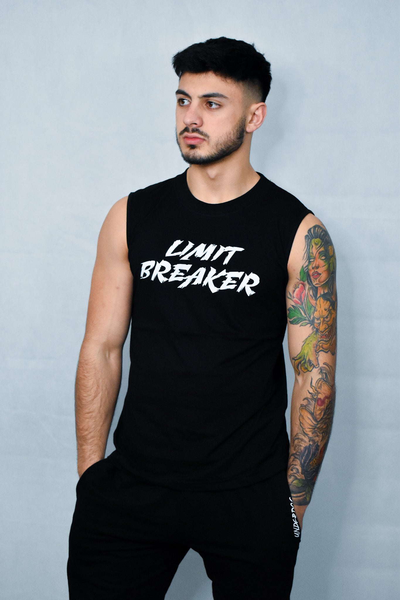 Limit Breaker - Black | White Sleeveless "Endless Infinity" - HumbleUnderdogs