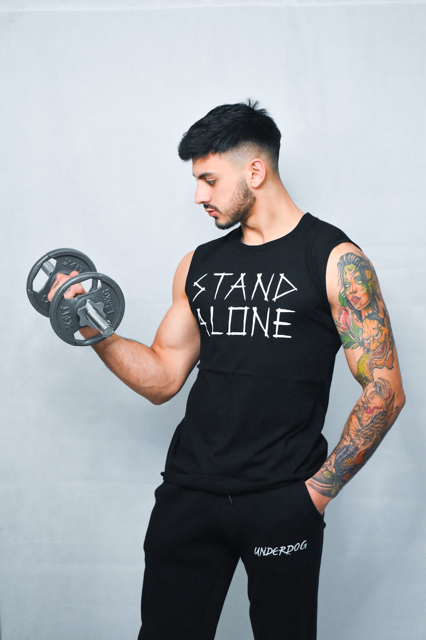 Stand Alone - Black Sleeveless "Defy the Odds" - HumbleUnderdogs