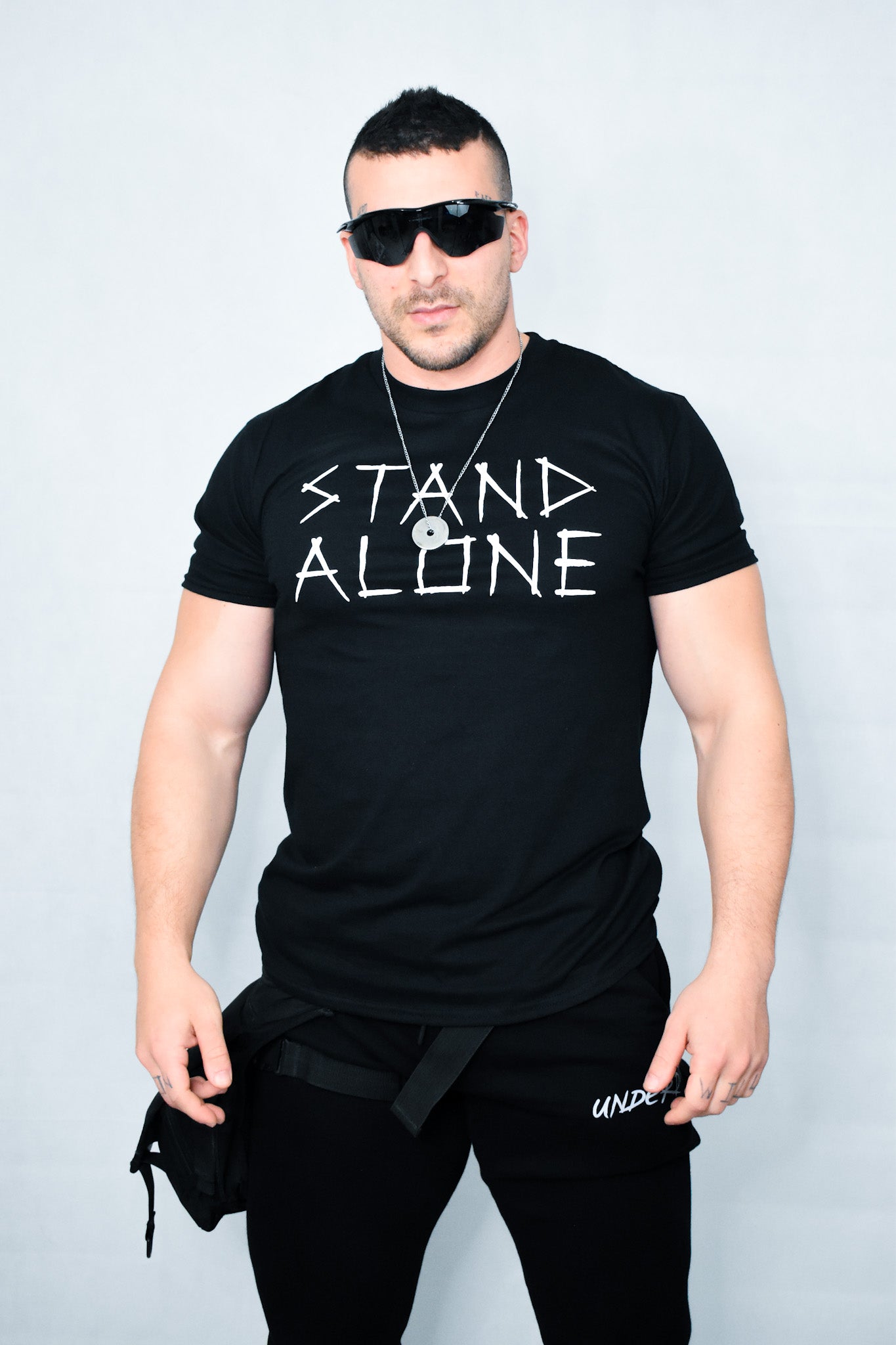 Stand Alone - Black | White T-Shirt "The Original" - HumbleUnderdogs