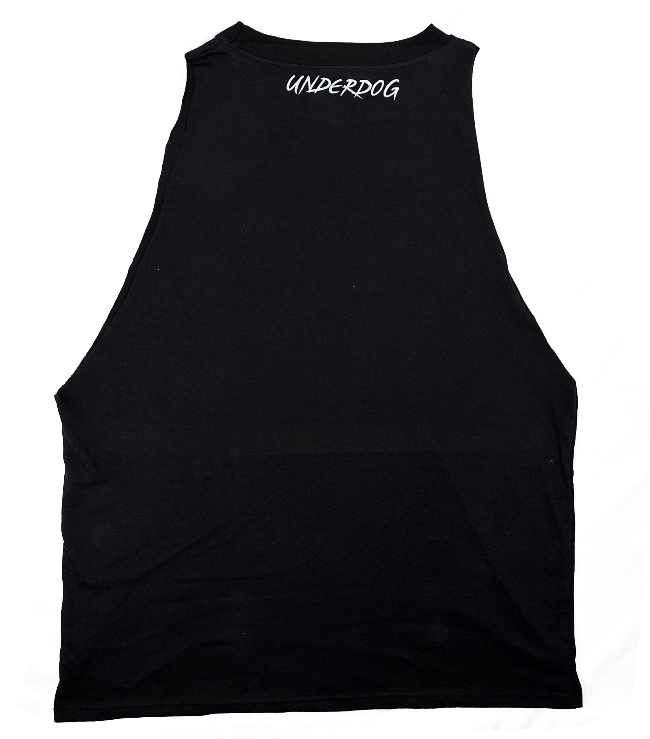 Underdog Mentality - Black Sleeveless "Rise Above, Defy Expectations" - HumbleUnderdogs